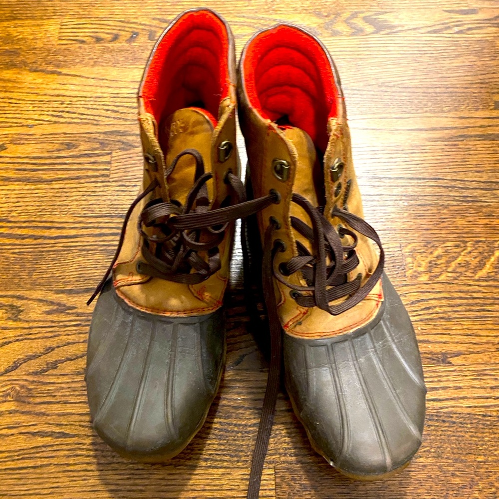 Sperry Top Sider Waterproof Men's Avenue Duck Brown Rainboots Size 9M (10282137)